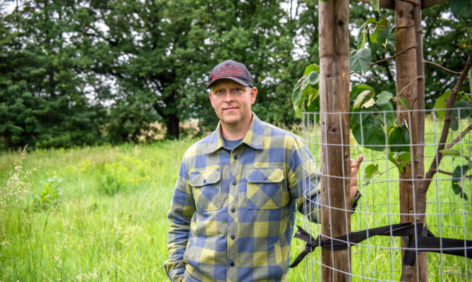 David Ježek na poli U dubu. Foto: Kateřina Hefler