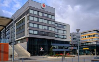 Centrála společnosti Vodafone Czech Republic stojí v pražských Stodůlkách. Foto: poskytnuto společností Vodafone Czech Republic