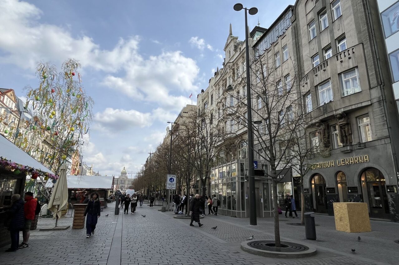 Na výsadbu stromů a revitalizaci zeleně v dolní části Václavského náměstí šlo 16,1 milionu korun. Foto: Valentina Podlesná, Ekonews