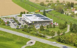 Lidl Česká republika aktuálně provozuje vlastní fotovoltaické elektrárny na střechách 67 prodejen. Foto: poskytnuto společností Lidl