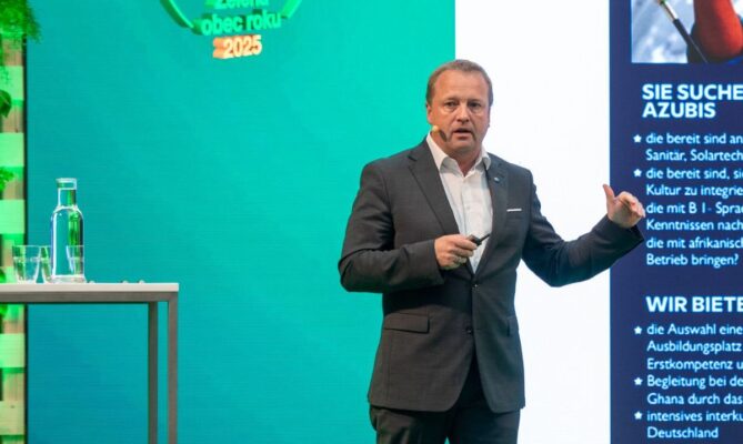 Starosta Mario Hecker byl jmenován do Klubu inovátorů díky aktivitám a projektům, které německý Kalletal podniká v oblasti udržitelnosti. Foto: poskytnuto ČSOB