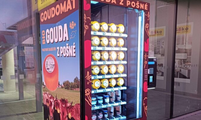 Prodejní automat na sýry. Foto: poskytnuto společností Fiveco