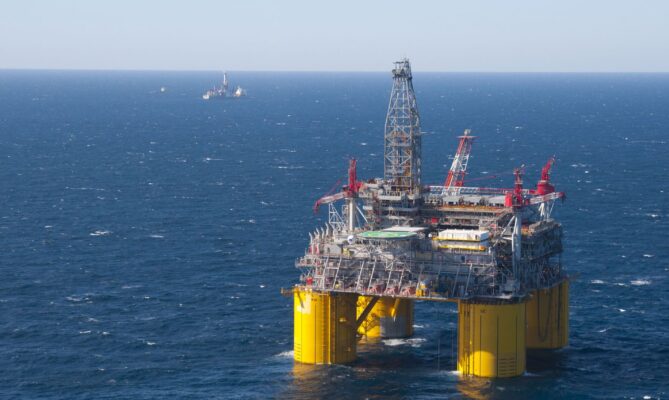 Plovoucí ropná plošina společnosti Shell v Mexickém zálivu. Foto: poskytnuto společností Shell