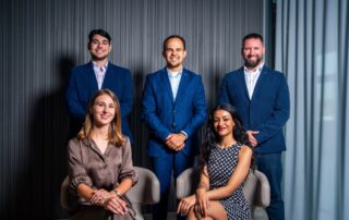 Tým ESG v Czechoslovak Group (zleva shora): Rafik Mogharbel, Serge Damian, Richard Henzler, Barbora Náhlovská a Megan Chotrani. Foto: poskytnuto Czechoslovak Group