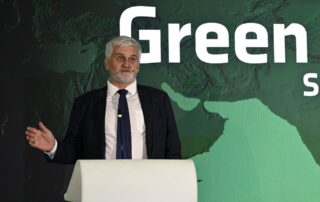 Zástupce generálního ředitele pro klimatickou politiku v Evropské komisi Jan Dusík vystoupil loni v Praze na konferenci Green Deal Summit Prague o zelené transformaci, udržitelnosti a energetice. Foto: ČTK / Šulová Kateřina