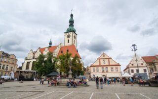 Táborské energetické společenství by mělo vzniknout do konce letošního roku. (Na snímku Žižkovo náměstí v historickém centru města Tábora.) Foto: ČTK / Černý Tomáš
