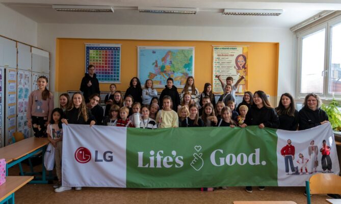 ESG kampaň společnosti LG Electronics „Podpora vzdělávání v oblasti recyklace elektroodpadu“. Foto: poskytnuto společností LG Electronics