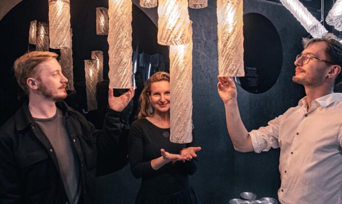 Jan Kulhánek, Jitka Hvězdová a Ondřej Cigáník ze studia Plastenco. Foto: Kateřina Hefler, Ekonews