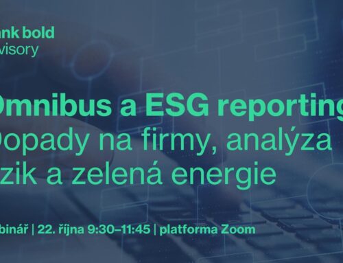 Pozvánka na webinář 22. října: Omnibus a ESG reporting
