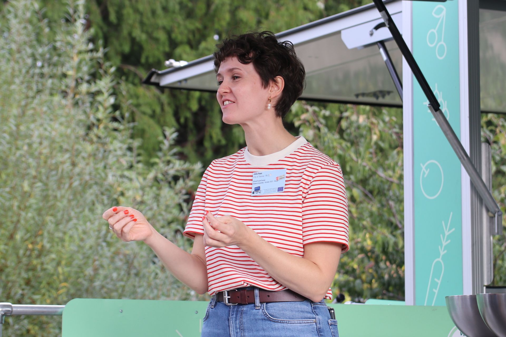 Julia Hass je koordinátorkou projektu SchoolFood4Change na vídeňském magistrátu. Foto: poskytnuto Julií Haas