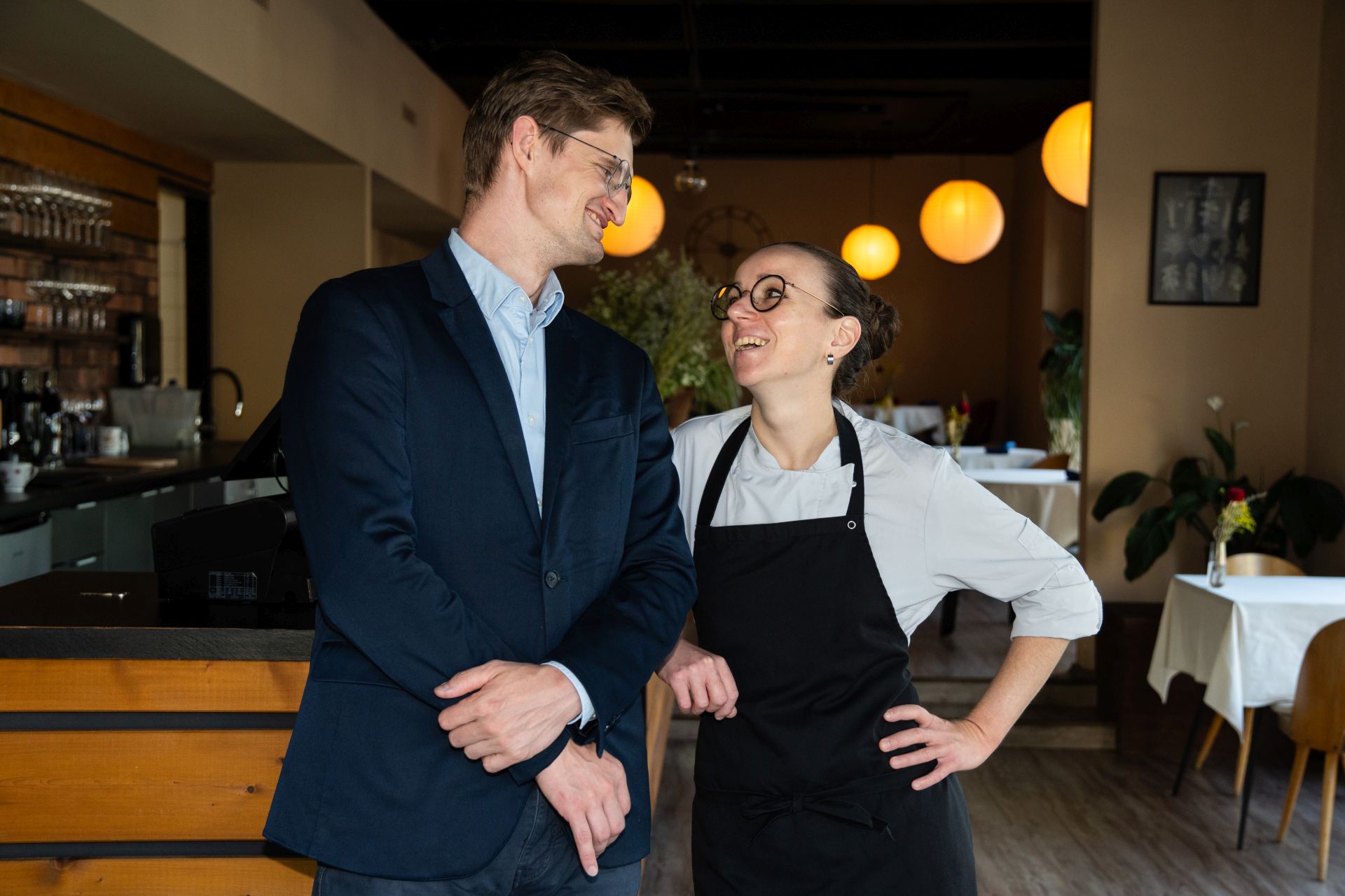 Restauraci Leaf založili sommelier Michal Bílek a šéfkuchařka Barbora Šimůnková. Foto: poskytnuto restaurací Leaf