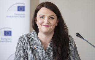 Andrea Ferjenčíková, dříve zástupkyně Evropské investiční banky v České republice, dnes působí jako ředitelka sekce Udržitelné financování Národní rozvojové banky. Foto: ČTK