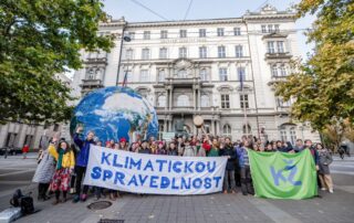 Klimažaloba u Ústavního soudu. Foto: poskytnuto spolkem Klimatická žaloba ČR