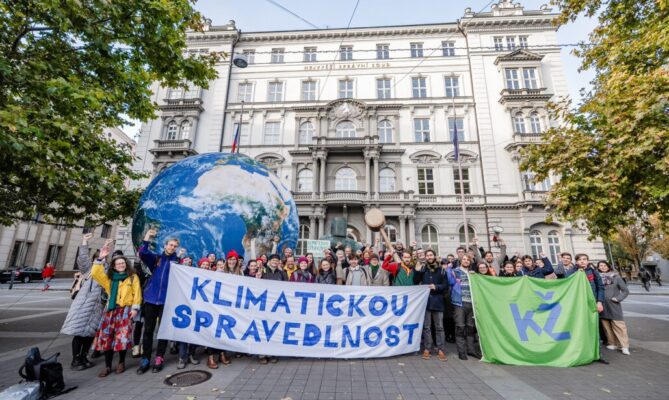 Klimažaloba u Ústavního soudu. Foto: poskytnuto spolkem Klimatická žaloba ČR