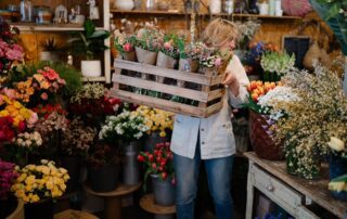 Markéta Róza Střechová otevřela květinářství Rosebud v brněnském Veveří v roce 2010. Foto: poskytnuto květinářstvím Rosebud