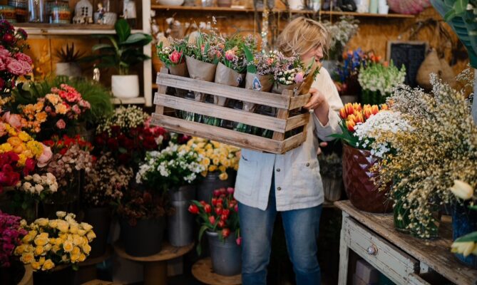 Markéta Róza Střechová otevřela květinářství Rosebud v brněnském Veveří v roce 2010. Foto: poskytnuto květinářstvím Rosebud