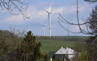 Větrné elektrárny v okolí obce Jívová na Olomoucku. Foto: ČTK / Peřina Luděk