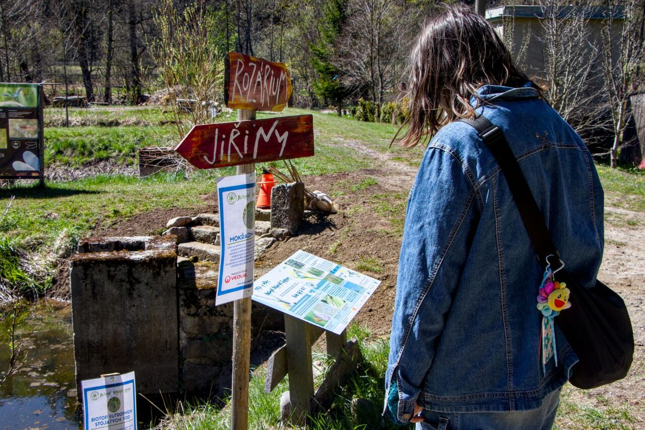 Nově v botanické zahradě přibyl projekt Mokřadní archy, která má poskytnout domov cenným druhům fauny i flóry. Foto: Karolína Chlumecká, Ekonews