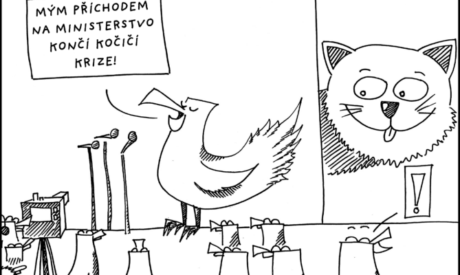 Kočičí krize. Ilustrace: Sára Mazúchová