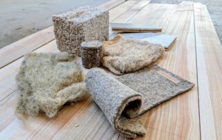 Materiál z technického konopí UCEEB ČVUT. Foto: poskytnuto Buřinkou