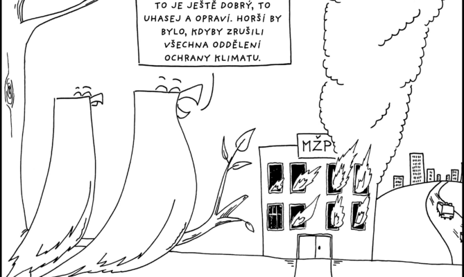 Uhasej a opraví. Ilustrace: Sára Mazúchová