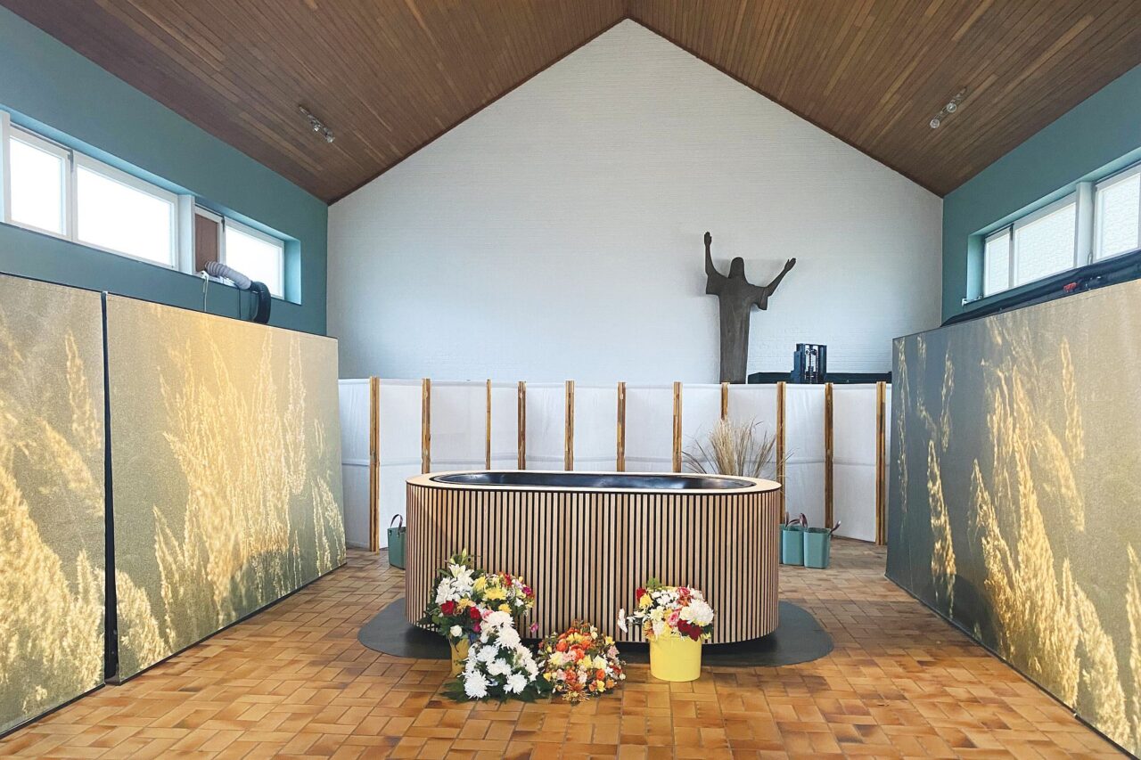 Poslední rozloučení s tělem nebožtíka probíhá v Německu v kaplích, které si společnost Meine Erde pronajímá. Foto: poskytnuto společností Meine Erde