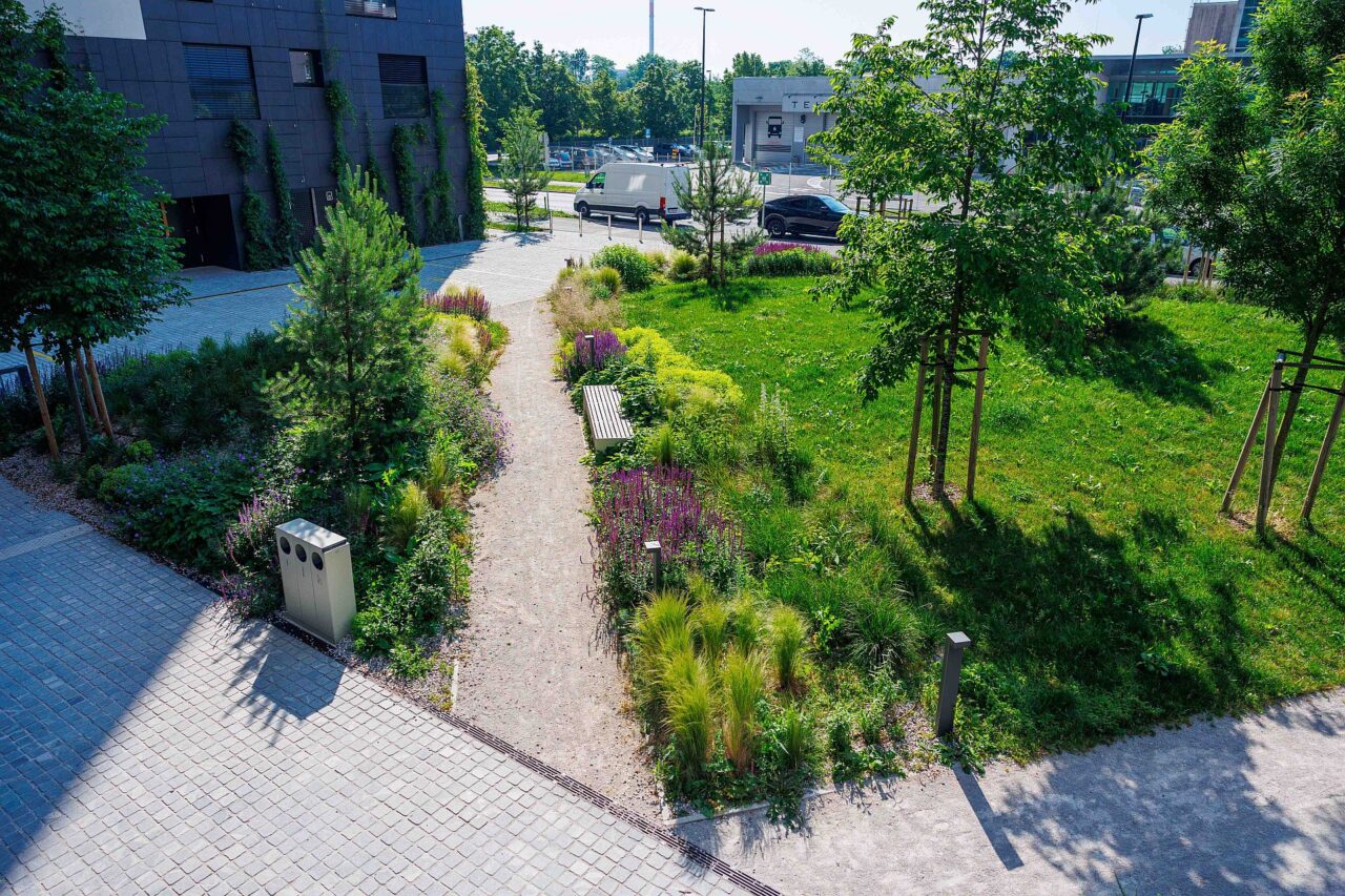 Bloková struktura definuje, komu zeleň patří. Budovy jsou hradby a zeleň za nimi je chráněná. Foto: poskytnuto společností Corwin