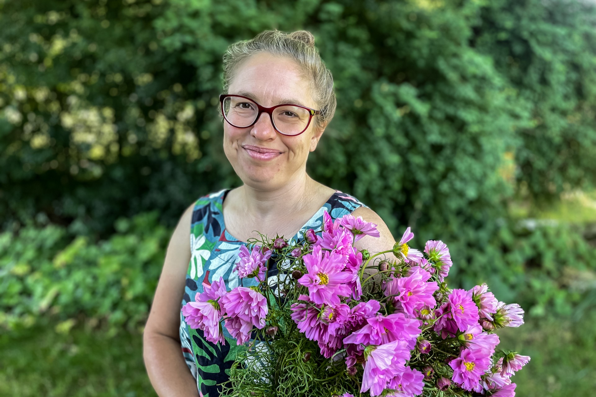 Lamya Zítková Kourdi je předsedkyní Platformy Výkvět, která sdružuje lokální ekologické pěstitele, prodejce a floristy řezaných květin v Česku a na Slovensku. Foto: poskytnuto Platformou Výkvět
