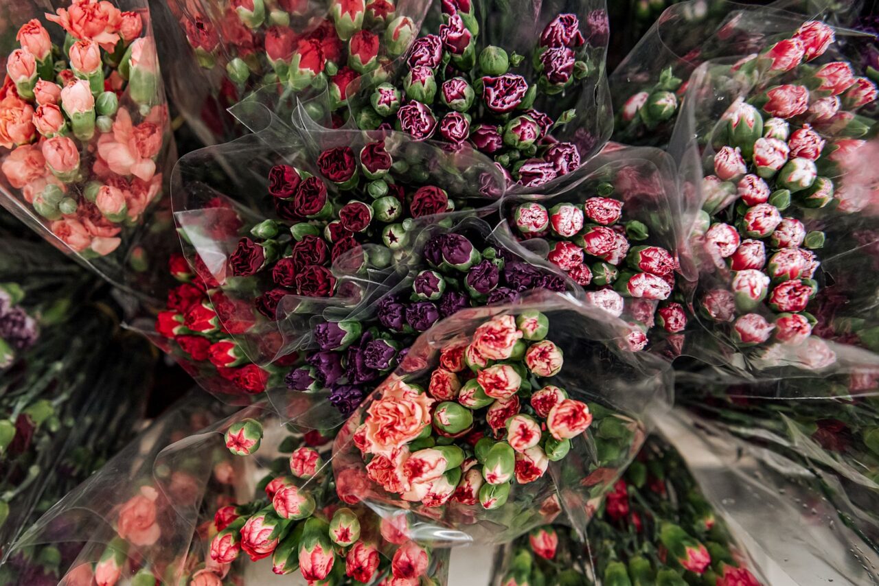 Část květin, které se neprodají, Tulipa poskytuje škole floristiky, která je využívá pro výuku. Foto: Kateřina Hefler, Ekonews