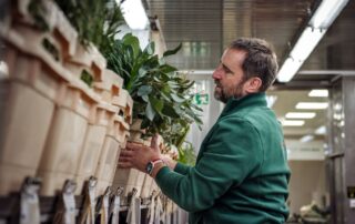 „Nové zboží jezdí skoro každý den, ale největší nabídku míváme v úterý a v pátek, kdy chodí nejvíc zákazníků,“ popisuje Aleš Vít, manažer oddělení s řezanými květinami a syn zakladatele Tulipy. Foto: Kateřina Hefler, Ekonews
