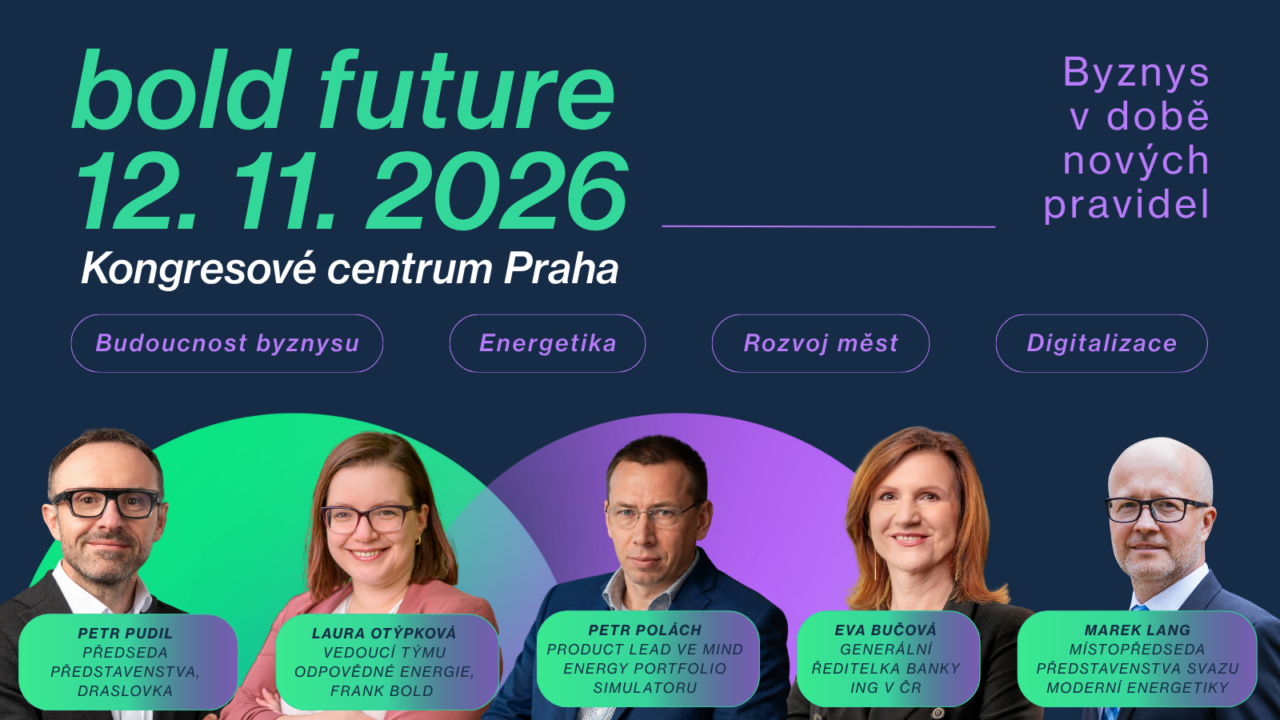 Konference Bold Future 2026 se koná 12. listopadu. Zdroj: Frank Bold